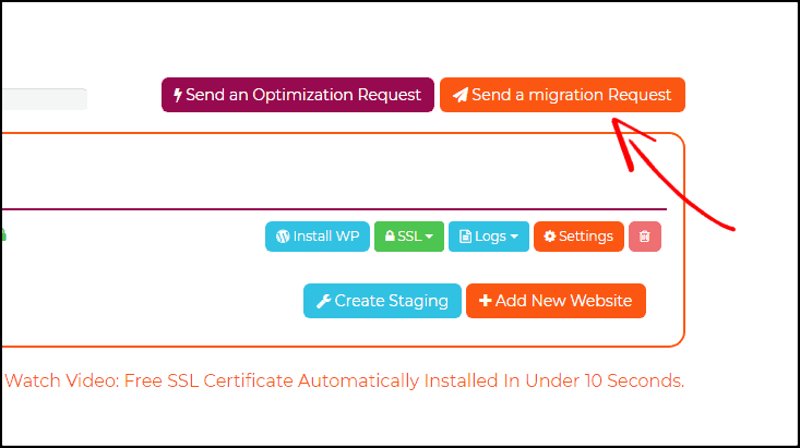WPX send migration request