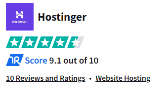 Hostinger Trustradius Rating