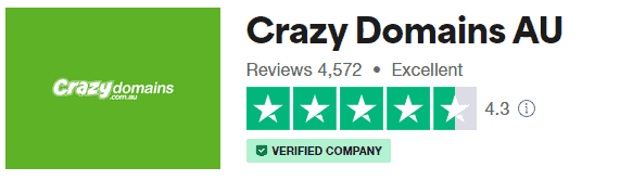 Crazy Domains Trustpilot Rating