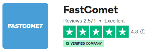 FastComet Trustpilot Rating