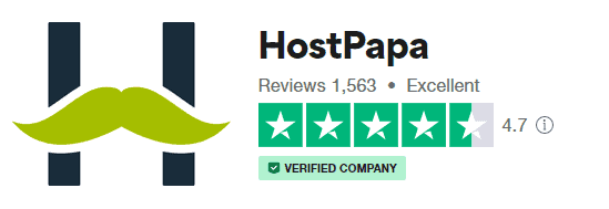 HostPapa Trustpilot Rating